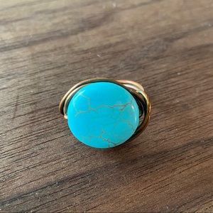 Unique turquoise ring